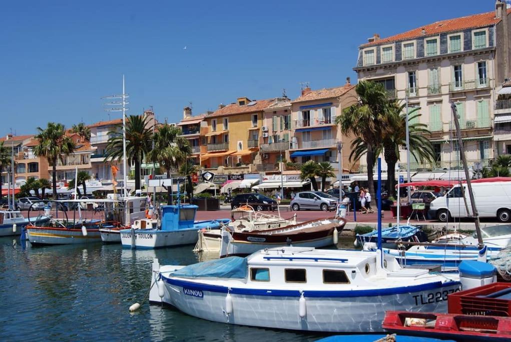 Tres Bel Appartement Climatise Terrasse Et Vue Mer Bandol Exterior foto