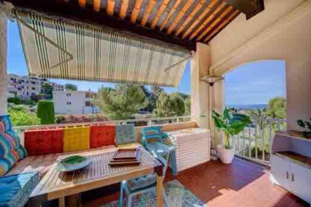 Tres Bel Appartement Climatise Terrasse Et Vue Mer Bandol Exterior foto